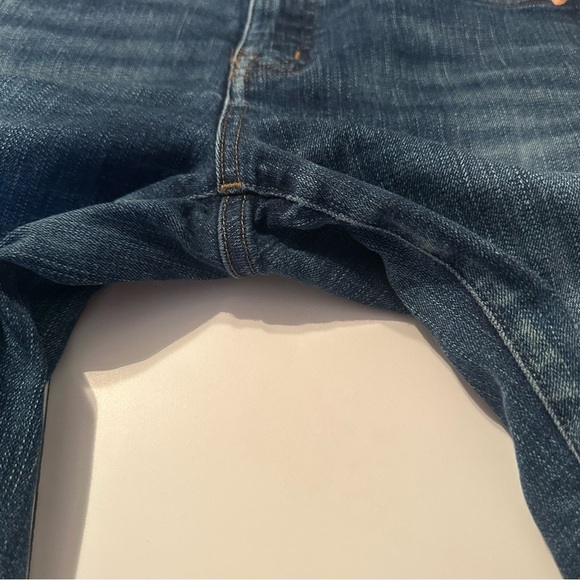 Madewell Slim Straight Mid Rise Blue Jeans - Size 27 - Picture 10 of 16